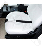 Universal Fastening Straps for Car Seat Cushions - Adjustable Extension Bands, White