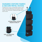 YNR Over Door Storage with 4 Pockets - Strong and Durable, Hanging Wardrobe Storage Organiser Practical and Spacious, Hanging