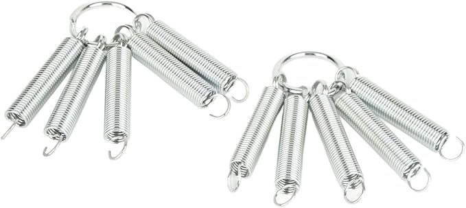 Tractor Tire Chains 20x8-8 for Lawn Tractors, Garden Tractors, and Snow Blowers with Spring-Loaded Tensioner, Fits 49cc 66cc 