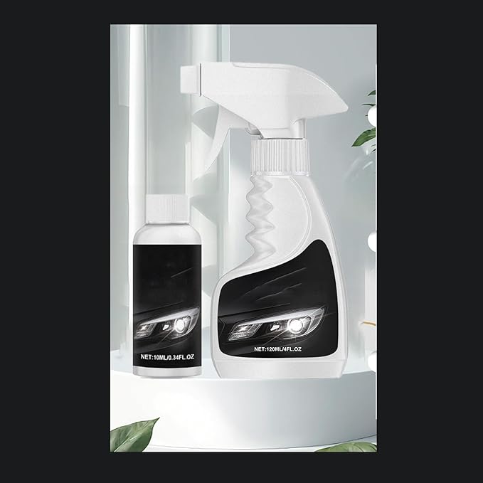 Q4 Headlight Restoration Kit,Headlight Cleaner, Automotive Headlamp Restoration Fluid,Yellowed Automotive Headlamps,Blurring 