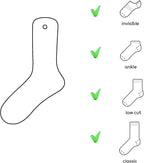 TATYZ Cardboard Sock Inserts Form Blockers, Sock Shaper and Organiser for Storage or Display - 10 PCS (Small)