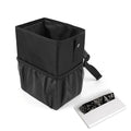 KMMOTORS Aladdin Car Trash Can Small with Mesh Pocket, Hanging Trash bin for car, Garbage Can with Trash Bags, Foldable car Trash can with Bag(Small Without Lid)