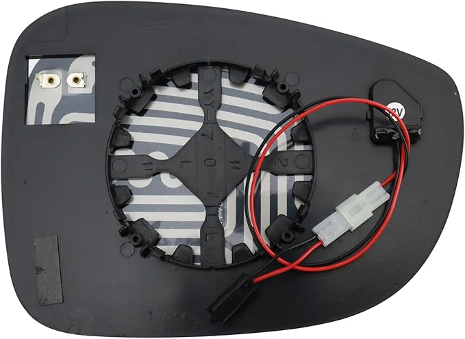 TRQ Left Mirror Glass Heated Blind Spot For Factory Equipped & Aftermarket Mirrors Compatible with 17-24 Chrysler Pacifica wi