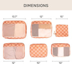 Jadyn Packing Cubes for Travel, 6-Piece Large Packing Cube Organizer Set for Suitcase, Duffel Bag, Luggage, Multiple Sizes Tr