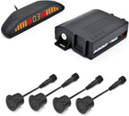 Promata PSW-81 12-24V Wireless Parking Sensor, Wireless Parking Kit with 4 58Hkz Sensors for Car Truck Trailer, Upside Down D