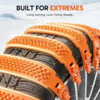 Reusable Anti Snow Chains,Universal Emergency Snow Non-Slip Zip Tie Tire Chains,Adjustable Snow Tire Chain Anti-Skid Belt Whe