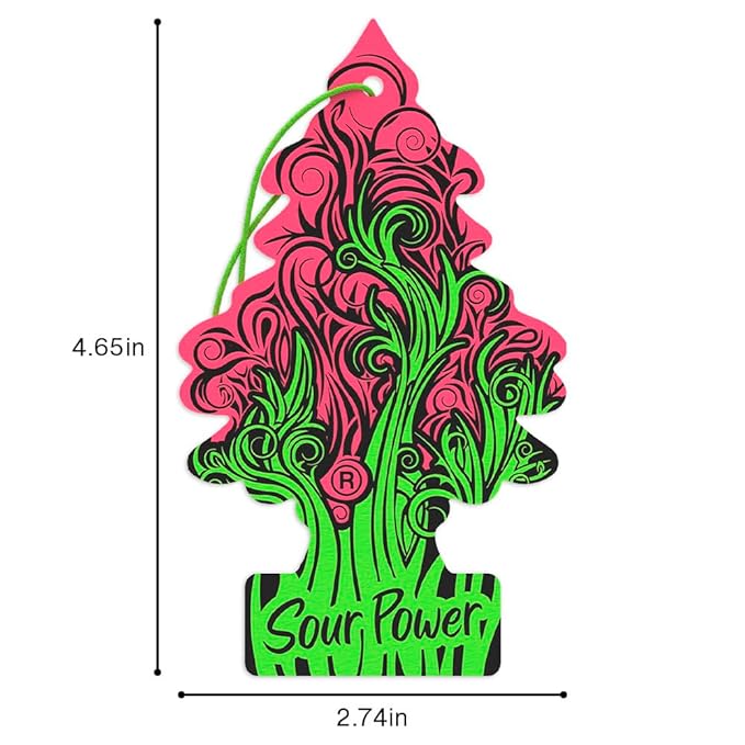 LITTLE TREES Car Air Freshener | Hanging Tree Provides Long Lasting Scent for Auto and Home | 24 Air Fresheners |Sour Pour