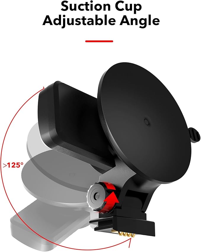 REDTIGER Suction Mount for F7N Series Dash Cam,Built-in GPS Module,Easy Install,180° Rotatable,Includes Adhesive Pads and Electrostatic Stickers
