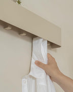 Kazai.® Coat Rack Wall Mount with Shelf 'Tone' | Modern Design Coat Hanger with Hidden Hooks and Storage | Hat Rack with Shel