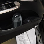 Car Trash Can with Lid，Mini Diamond Design Automatic Portable Trash Can，Used in Car Home, Office, Kitchen, Bedroom (2, Grey)