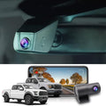 Fitcamx Front 2K Rear 1080P Dash Cam for 2021-2025 Ford F150 F250 Limited XLT XL Raptor Lariat Platinum King Ranch Tremor, OE