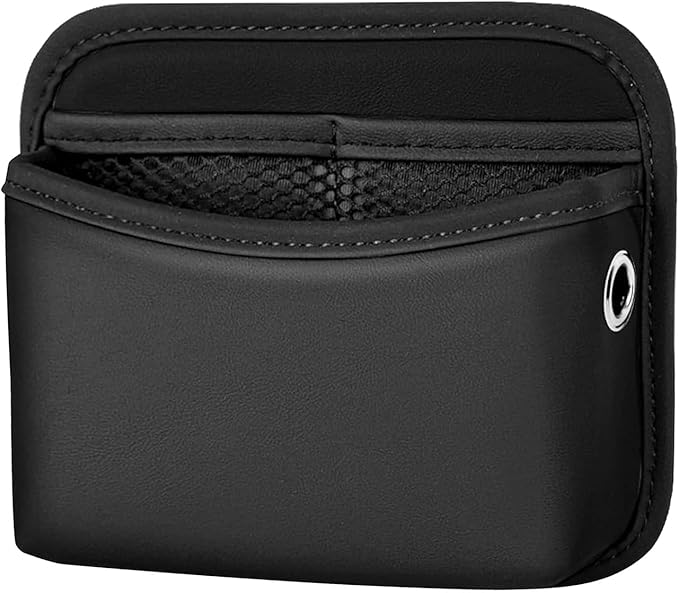 Car Seat Side Storage Pocket, PU Leather Car Console Organizer Pocket, Multifunctional Console Side Organizer Bag Suitable for Storing Mobile Phones Keys and Wallets