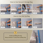 35 Pack Vacuum Storage Bags with Hand Pump, Compression Space Saver for Comforter, Bedding, Blanket Storage, Vacuum Seal Bags
