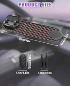 5PCS Anti Slip Mat for Car Dashboard with Storage Hook Set, 360° Multifunction Phone Pad Holder with Temporary Parking Number