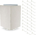Azar Displays 701414-WHT-4W32 Rotating Countertop Display Kit with Peg Hooks Included, 14 Inches Wide x 14 Inches Deep x 20 I