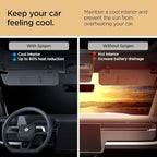 Spigen Triple-Coated CryoShade Front Windshield Sunshade (Reinforced Velcro Strap) Designed for Rivian R1T & R1S