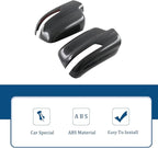 2 PCS Door Rearview Mirror Cover for Dodge RAM 1500 TRX 2021-2024 Exterior Decoration Accessory Kit (Imitate Carbon Fiber Pattern)