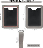 HIIXHC 2Pcs Car Picture Holder, Magnetic Car Photo Holder, Sun Visor Photo Clip for 3 Inch Photos, Personalized PU Leather Visor Clip for Drive Safe Daddy/Family/Pet Pictures | Car Accessories