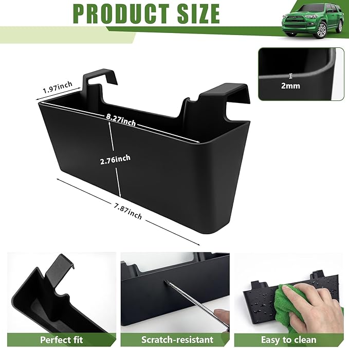 Center Console Organizer for 2010-2024 Toyota 4Runner Hanging Armrest Box Storage Tray for 4 Runner Interior Accessories(Center Console Hanging Armrest Box/Fit 10-24)