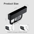2 Pack Car Seat Gap Filler - Tool-Free Install, Large Capacity Organizer, Stops Phone/Keys Falling, Fits Most Cars, SUVs & Trucks