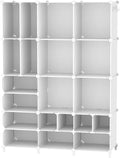 AWTATOS Cube Storage Organizer Closet Storage 12 Cube Shelves, Large and Small Cubes, DIY Portable Closet Clothes Storage She