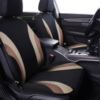 CAR PASS Line Rider Sporty Cloth 11PCS Universal Fit Car Seat Cover -100% Breathable with 5mm Composite Sponge Inside,Airbag 