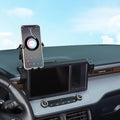Aunginsy Dashboard Phone Holder Compatible with Ford Maverick 2022-2024, 8-inch Navigation Screen Upper Panel Fixed Clip 360° Rotation Mobile Phone Bracket for Most Cell Smartphone Mount Accessories