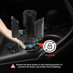 Cup Holder Expander for Car with Adjustable Holder & Base, Compatible with 10 to 64 oz Yeti Ramblers, Stanley, Hydro Flask, N