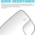 New Driver Left Side Heated Mirror Glass Fit for 2011-2017 Ford Explorer Blind Spot Mirror Glass - Left Pass Heated Convex Mirror Glass Replacement for BB5Z17K707L, BB5Z17K707M
