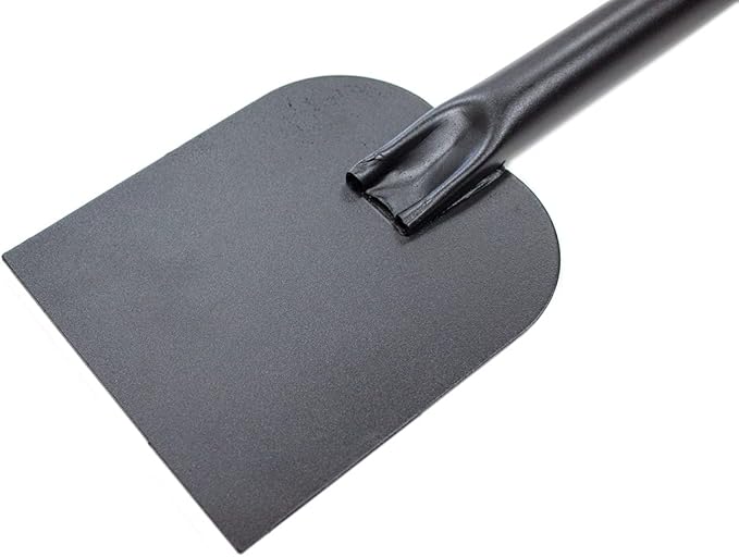 Bully Tools Heavy Duty Ice Scraper - 11-Gauge All Steel Sidewalk Chopper with Extra Long Handle for Thick Snow Removal - Floor Scraper Tool, Flat Head for Snow Clearing - 100% Made in the USA, 58-Inch
