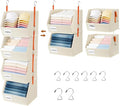 4 Pcs Modular Closet Organizer - Detachable & Foldable Hanging Storage Cubes, 88L Total Capacity, Heavy Duty Fabric Shelves f