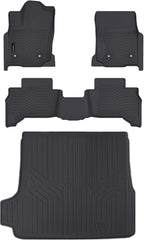 Auxko All Weather Floor Mats Cargo Mat Fit for 2025 2026 Toyota 4Runner 5-Seater Gasoline(Not Hybrid) TPE Liners Accessories Odorless Anti-Slip Floor Liners & Cargo Liners