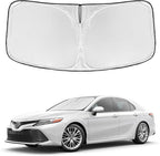 for Toyota Camry 2007-2011 Windshield Sun Shade - 4 Layers Car Sunshades for Front Windows Shade Cover Custom Fit Camry Sun Visor 250T Retractable Shade Blocks UV Rays Car Accessories