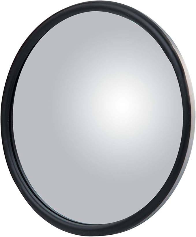 RETRAC 610148 5-Inch Stainless Steel Center-Mount Convex Mirror Head with J-Bracket, Universal Driver or Passenger Side