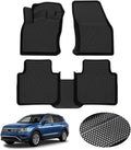 KUST All Weather Floor Mats for 2018-2024 Volkswagen Tiguan, Custom Fit Floor Liners for VW Tiguan Accessories 1st & 2nd Row High Edge Non-Slip