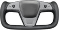 MEWANT Hand Stitched Tesla Model S Yoke Steering Wheel Cover Wrap for Tesla Model S 2021-2023 / Model X 2021-2023 Tesla Yoke Steering Wheel Accessories(3D Style)