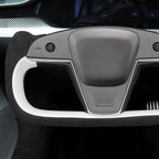 MEWANT Hand Stitched Tesla Model S Yoke Steering Wheel Cover Wrap for Tesla Model S 2021-2023 / Model X 2021-2023 Tesla Yoke Steering Wheel Accessories(3D Style)