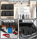 ClearSpace Oversized Moving Bags or Storage Bag – Large Moving Boxes with Backpack Straps, Zippers & Handles – Heavy-Duty Pac