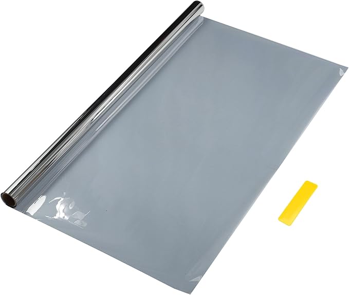 Motoforti Nano Ceramic Car Window Tint Film VLT 42% IRR 77% UVR 50% Silver Tone 14.76 ft x 35.43 Inch Privacy Film 2mil PET 1 Pc