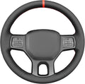 MEWANT Steering Wheel Covers for Dodge RAM 1500/1500 Classic / 2500/3500 / 5500 Hand-Stitched Genuine Leather ram Steering Wheel Wrap