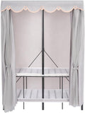 Foldable Portable Wardrobe Closet Rack, 50 * 20 * 68in Freestanding Clothing Storage Organizer for Bedroom,Apartments, Dormit