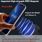 Magnetic CD Slot Phone Holder for Car, CD Slot Mount Phone Holder for Magsafe for iPhones, with Magnetic Metal Adapter Compatible with All Phones