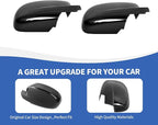RAZPOY Rearview Mirror Cover Side Mirror Shell Trim Compatible with Chevy Silverado & Suburban & Tahoe & GMC-Yukon & GMC-Sierra & Cadillac Escalade 2007-2013, Carbon Fiber