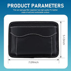 Car Seat Side Pocket Organizer, Premium PU Leather Auto Console Side Pocket, Universal Gap Bag & Pen Holder for Car, Mini Storage Pouch for Phone, Sunglass, Document and Automotive Tray(Black)