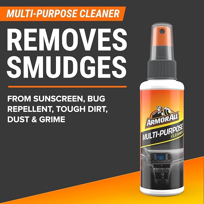 Armor All Car Wash and Car Interior Cleaner Kit, Includes Towel, Tire Foam, Glass Spray, Protectant Spray and Cleaning Spray,