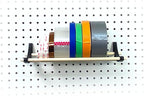 PEGGY Pegboard Accessory Hook and Dowel Organizer Storage for Tape, Steel Wire Spools, Ribbon, Crafts, Hobby, 12” kit (1PK Bl