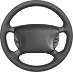 MEWANT Hand Stitch Leather Steering Wheel Cover Wrap for Ford Mustang 1994-2004 Steering Wheel Accessories for Ford