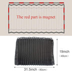 Ovege Car Window Shade - Side Window Sun Shade Curtain, Pleated Silky UV Protection Privacy, Baby Suction Magnetic (Black-Opaque, Back Seat 2pcs)