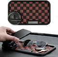 Multifunctional Car Anti-Slip Dashboard Mat with 360° Rotating Phone Holder & Hidden Parking Number Plate, Universal Anti Sli