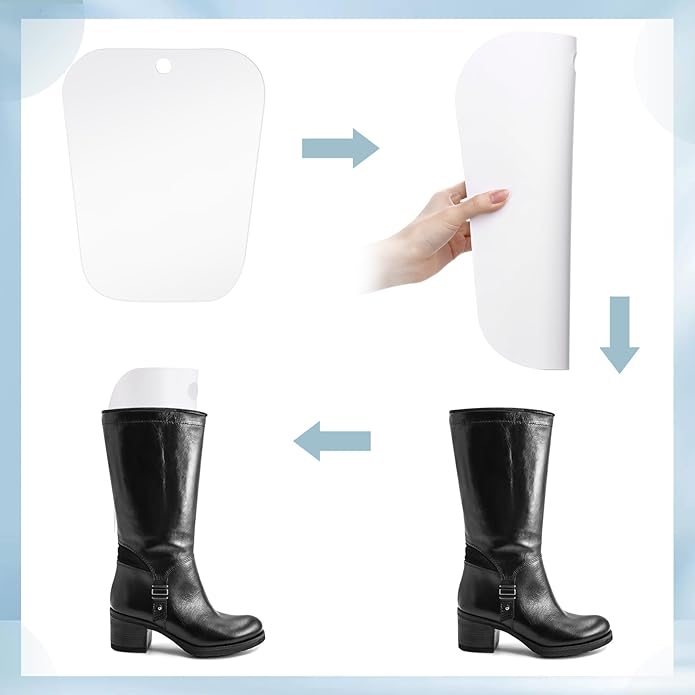 8 Packs Boot Shaper Shape Inserts Tall Boot Support for Women and Men